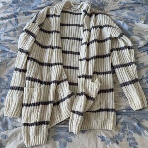 Striped Knit Cardigan